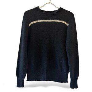 Vintage 90s Club Monaco Wool Sweater Men’s Small – Thick Knit Black Pullover